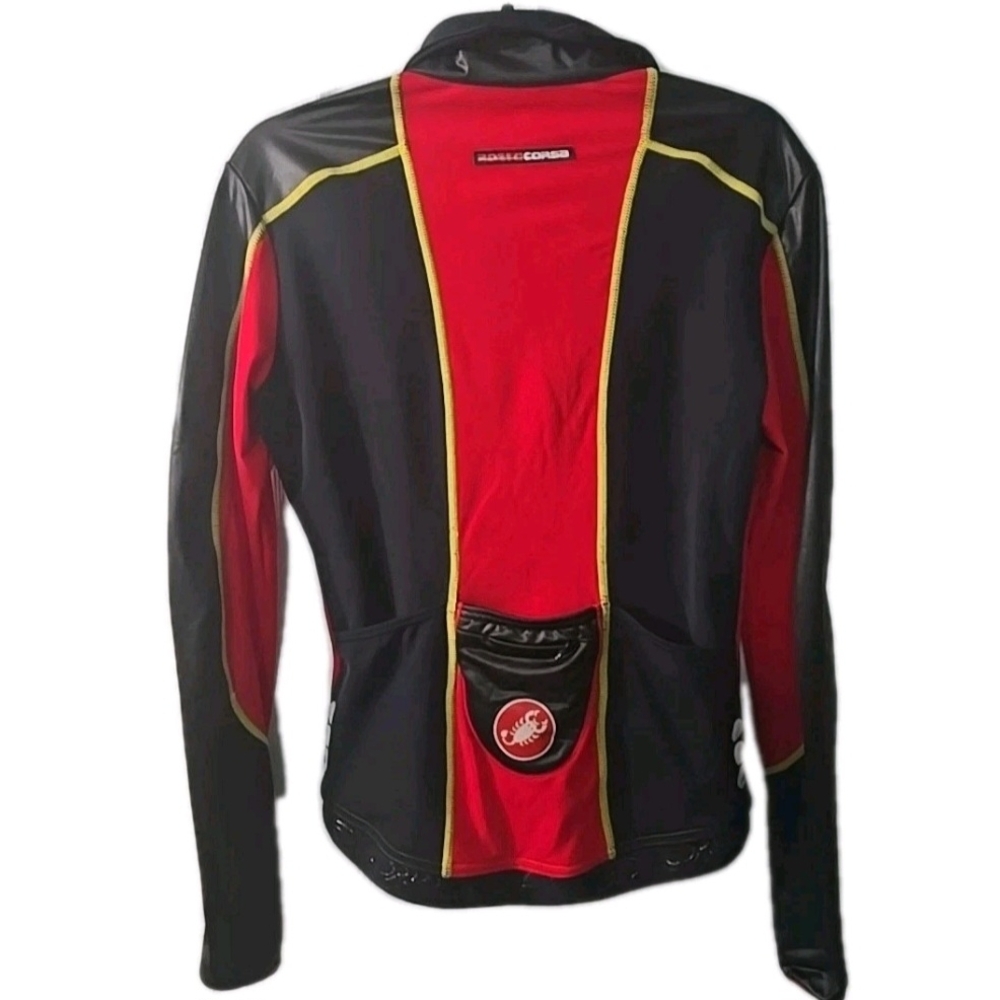 Castelli Cycle Cycling Red Black Jacket Men's size Large Made In USA - Picture 5 of 10